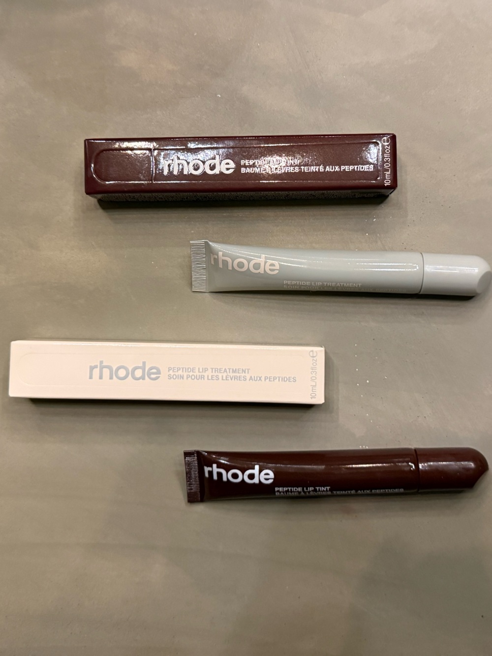 RHODE Peptide Lip Tint & Treatment Set - Salted Caramel + Espresso
